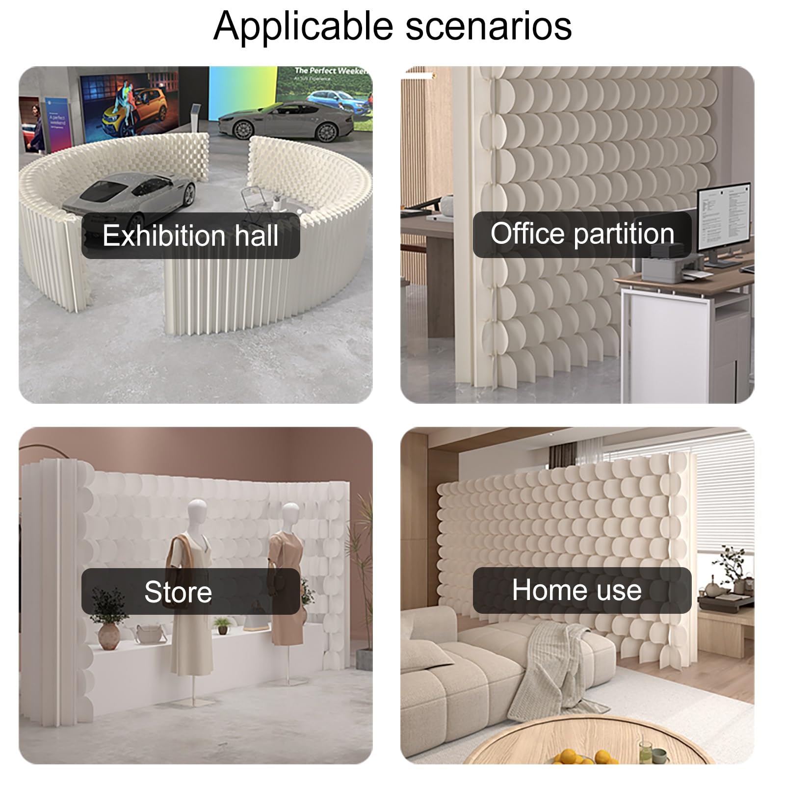 Amazon.co.jp: パーテーション ペーパー屏風 、折りたたみ式 ペーパー